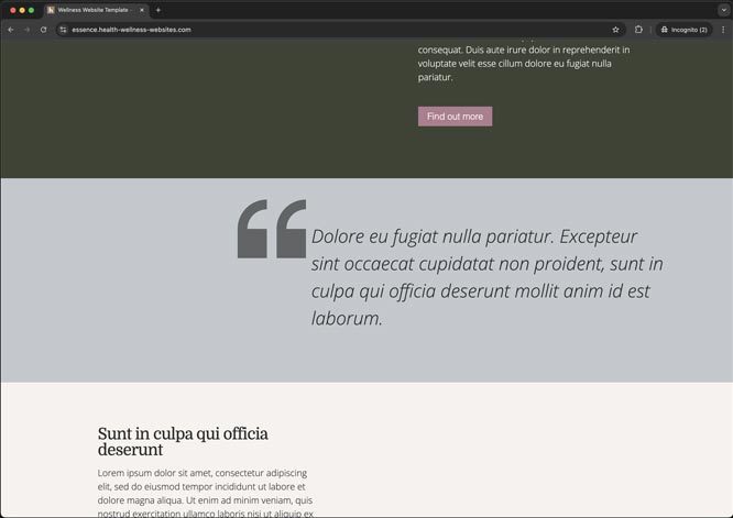 Image of quote component