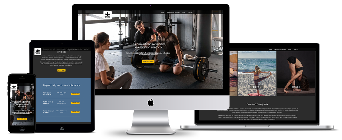 Health & Wellness Website Templates