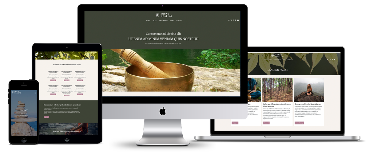 Health & Wellness Website Templates