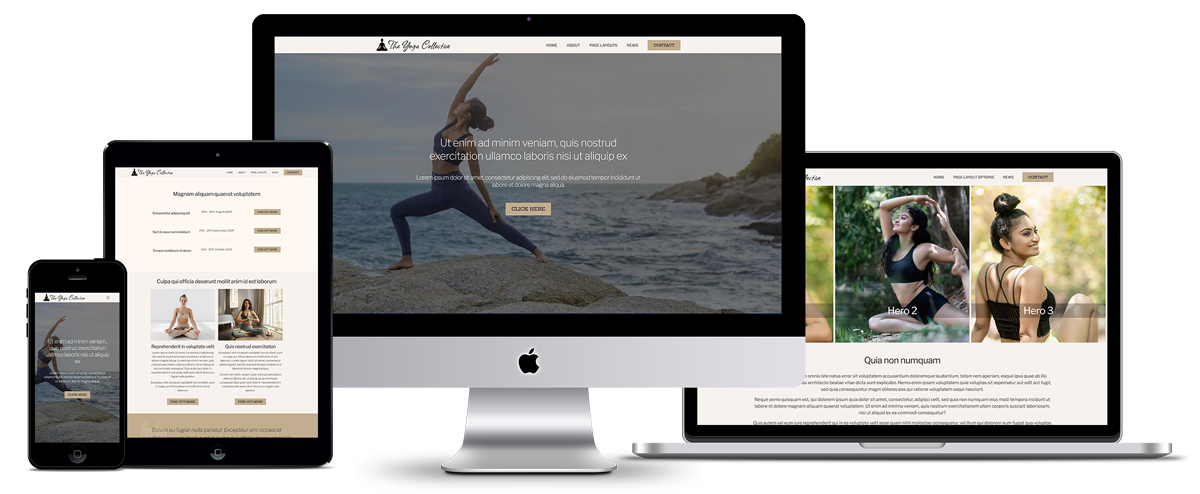 Health & Wellness Website Templates