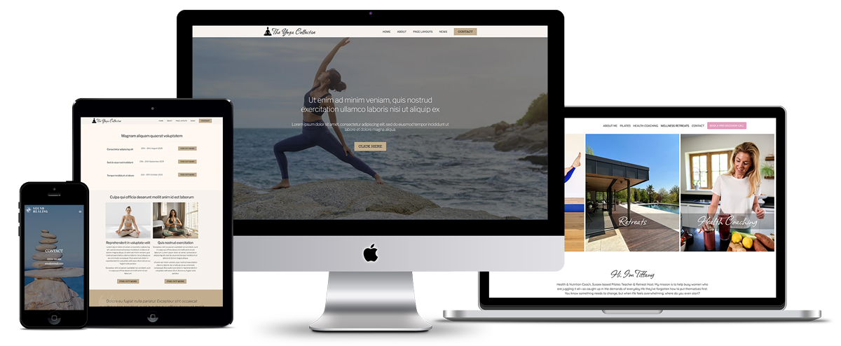 Health & Wellness Website Templates