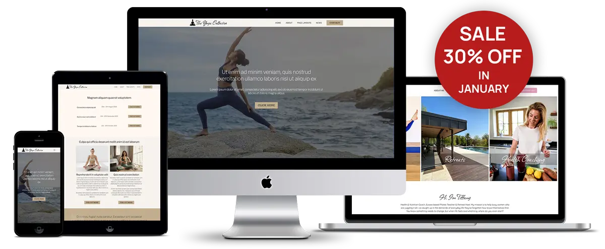 Health & Wellness Website Templates